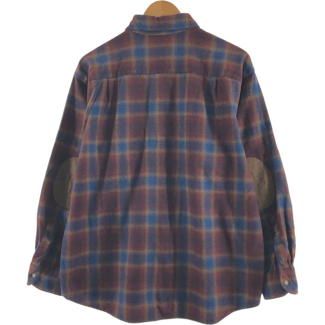 Pendleton Ombre Check Wool Shirt Men's XL Size /evb009185