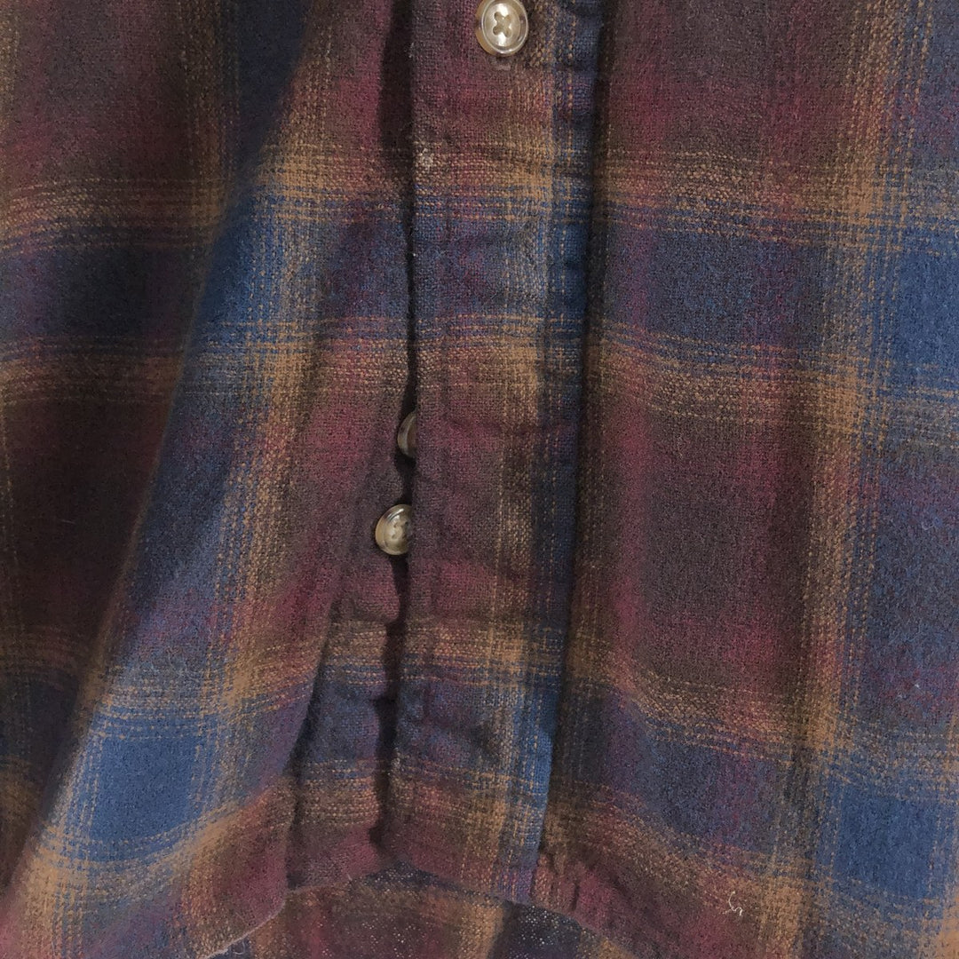 Pendleton Ombre Check Wool Shirt Men's XL Size /evb009185