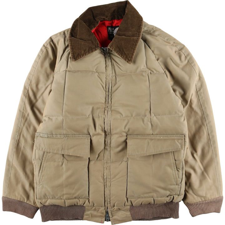 70s~80'S RICE SPORTS WEAR Down Jacket Men's M Size Vintage unclear Beige type Vintage Second Hand