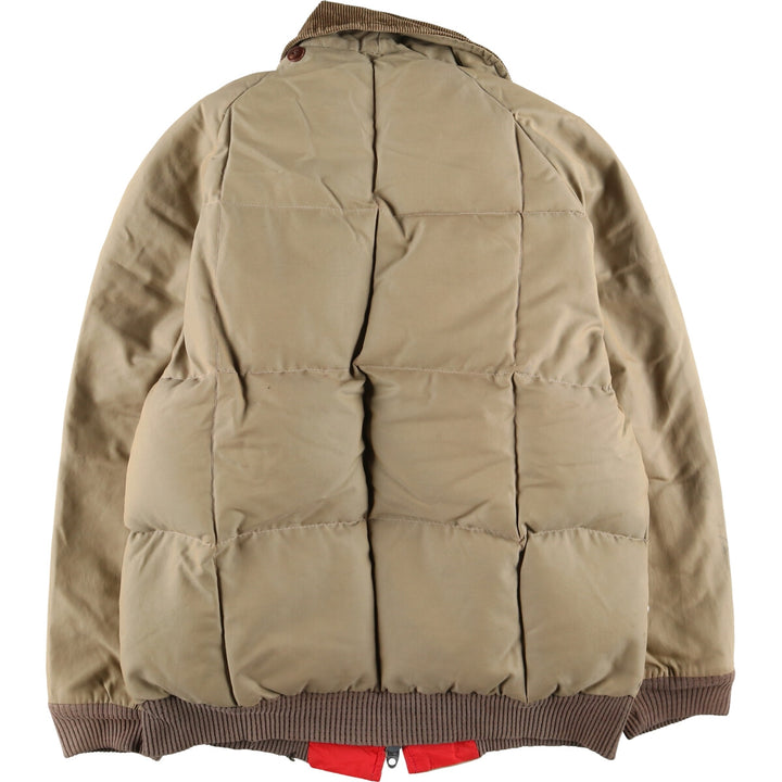 70s~80'S RICE SPORTS WEAR Down Jacket Men's M Size Vintage unclear Beige type Vintage Second Hand