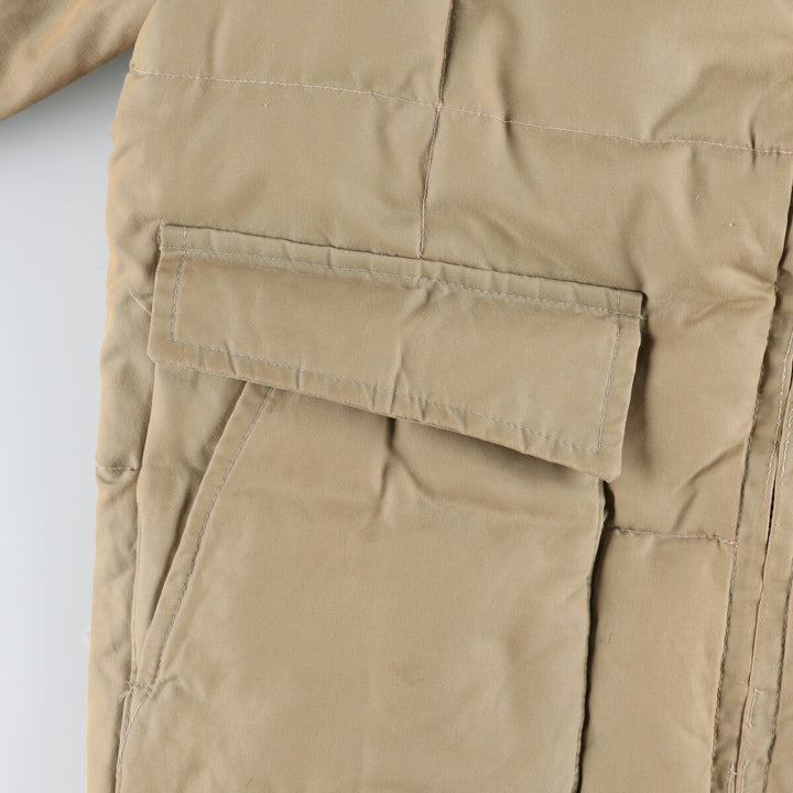 70s~80'S RICE SPORTS WEAR Down Jacket Men's M Size Vintage unclear Beige type Vintage Second Hand