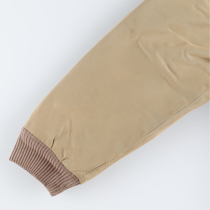 70s~80'S RICE SPORTS WEAR Down Jacket Men's M Size Vintage unclear Beige type Vintage Second Hand