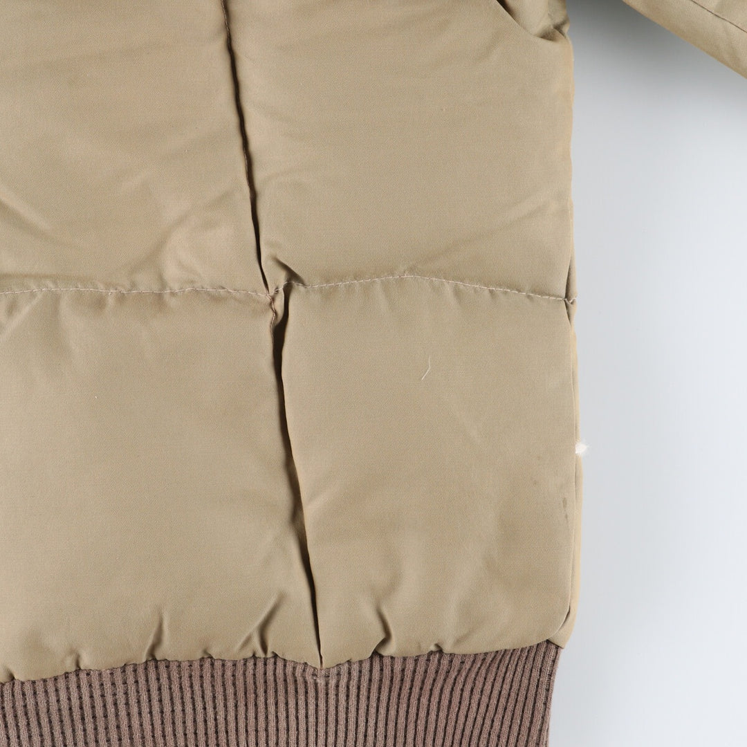 70s~80'S RICE SPORTS WEAR Down Jacket Men's M Size Vintage unclear Beige type Vintage Second Hand