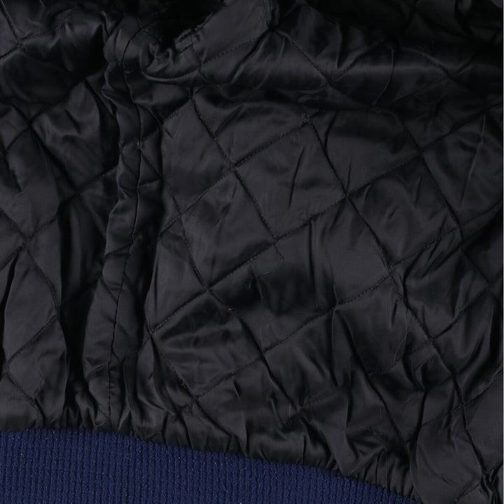 90'S Nike University of Michigan Leather Sleeve Wool Varsity Jacket Award Jacket Varsity Jacket Made in Canada Men's XL /evb009207