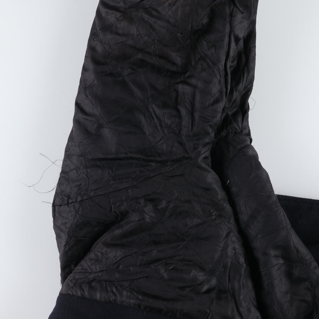 90'S POLO by Ralph Lauren Leather Sleeve Wool Stadium Jacket Award Jacket Men's XL /evb009208