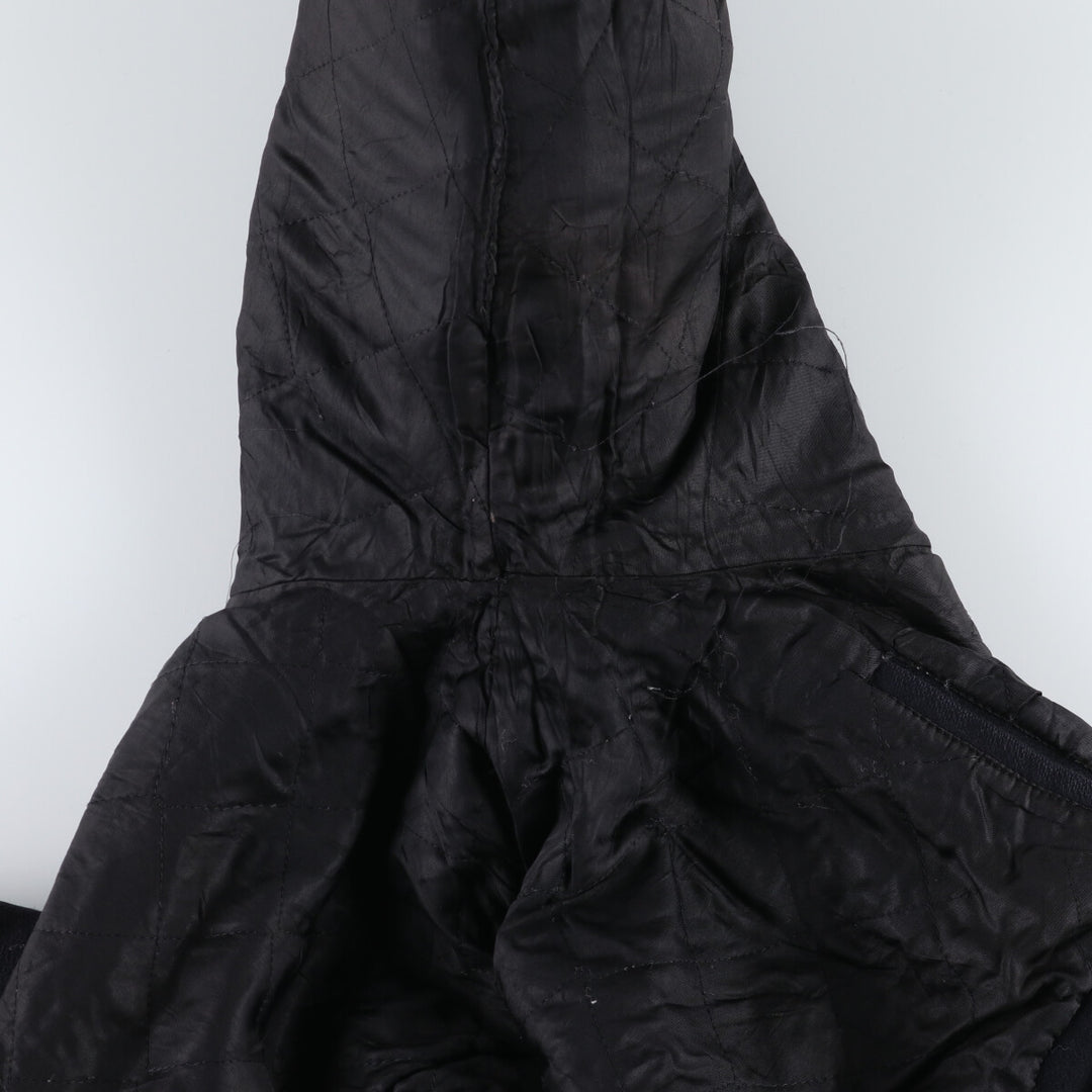 90'S POLO by Ralph Lauren Leather Sleeve Wool Stadium Jacket Award Jacket Men's XL /evb009208