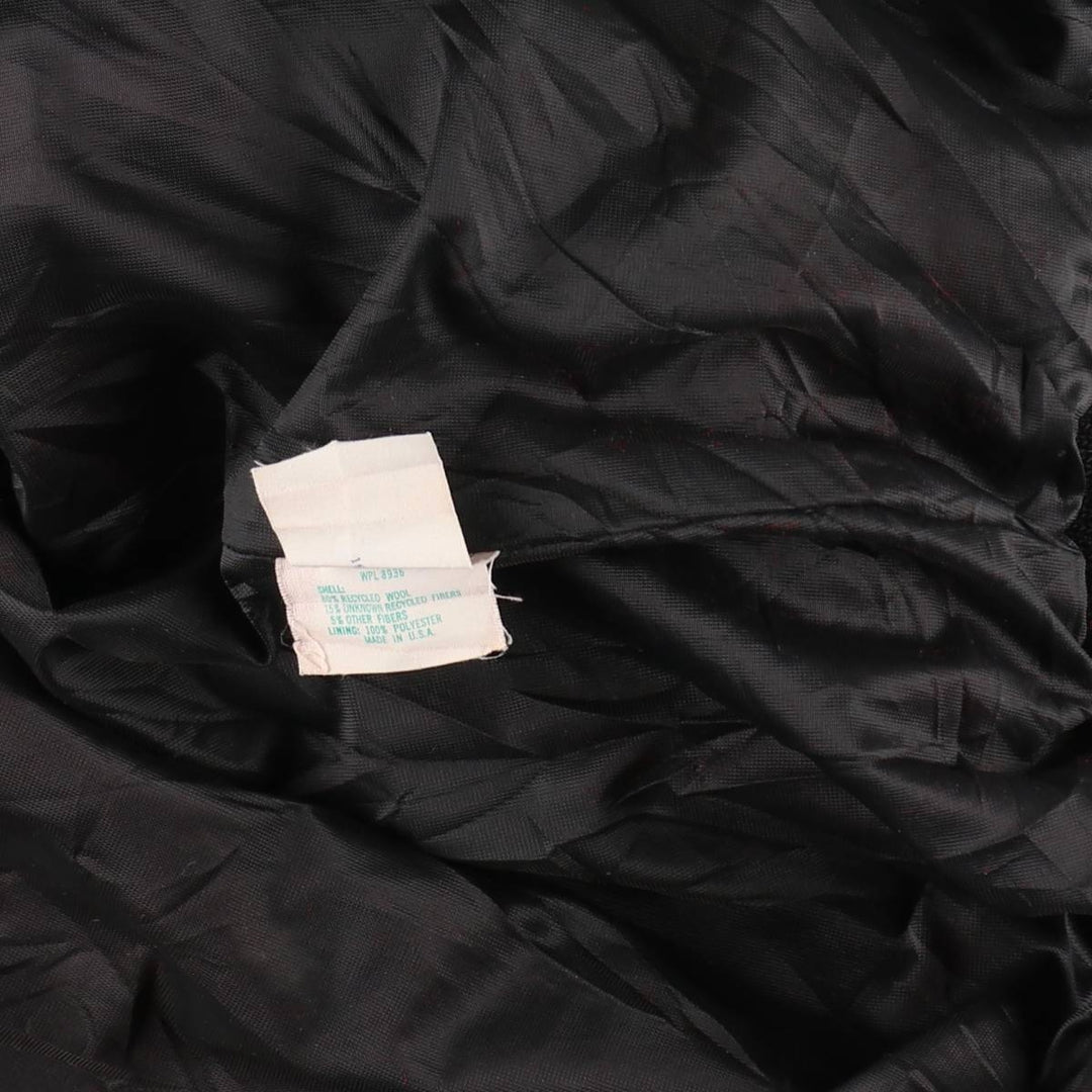 90'S DeLong NBA Chicago Bulls Sleeve Leather Wool Button Varsity Jacket Made in USA Men's L Size Vintage /evb009211