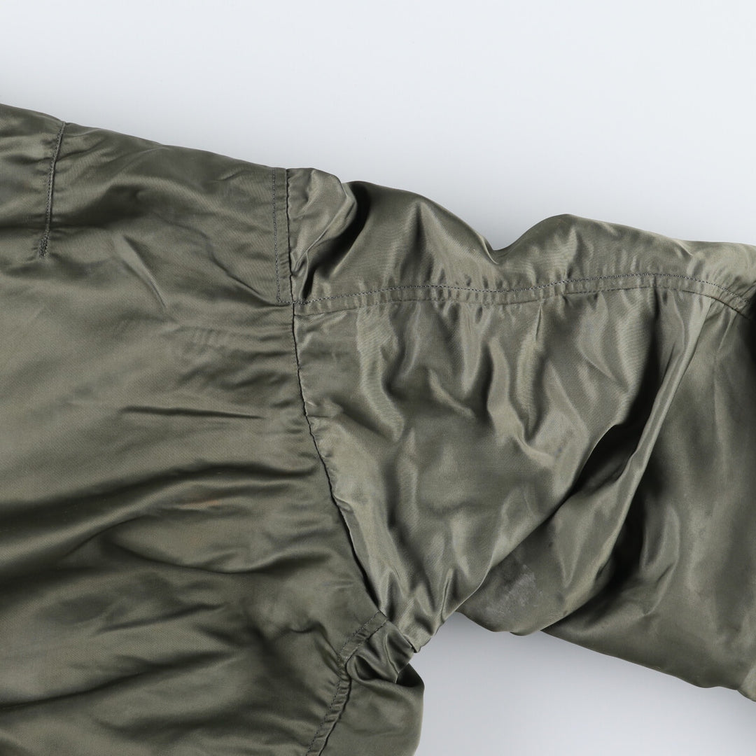 1970'S US military genuine L-2B military flight jacket made in USA LARGE equivalent to men's L vintage /evb009215