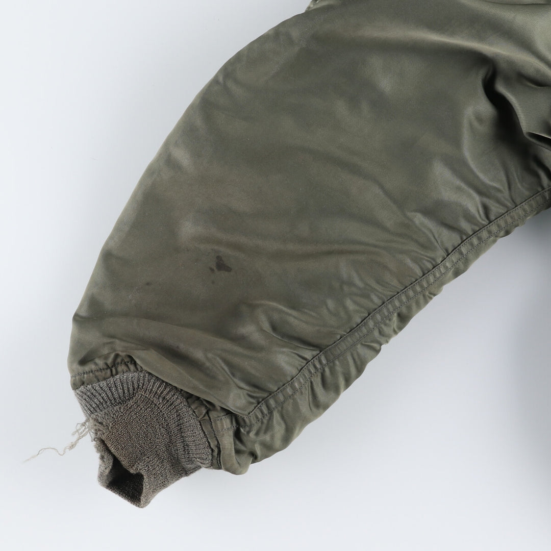 1970'S US military genuine L-2B military flight jacket made in USA LARGE equivalent to men's L vintage /evb009215