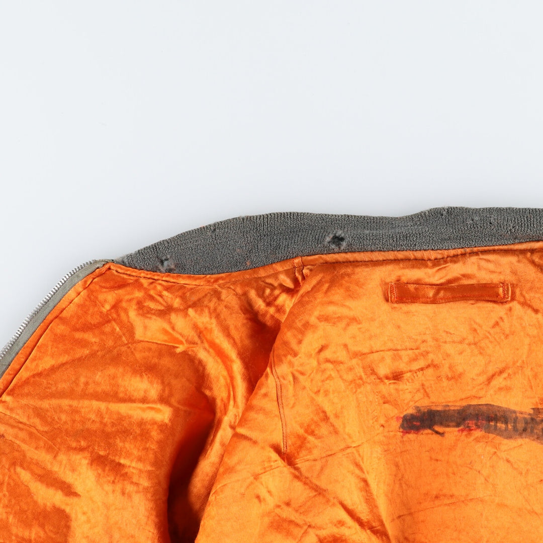 1970'S US military genuine L-2B military flight jacket made in USA LARGE equivalent to men's L vintage /evb009215