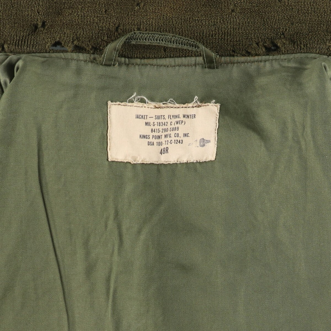 70'S US military G-8 military flight jacket made in USA 48R men's XL equivalent vintage /evb009217