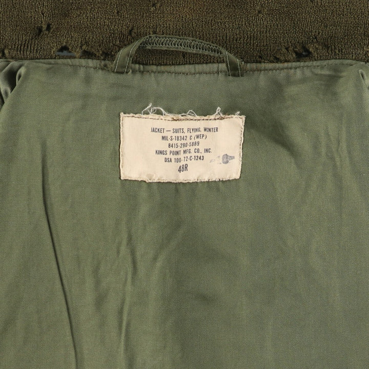 70'S US military G-8 military flight jacket made in USA 48R men's XL equivalent vintage /evb009217
