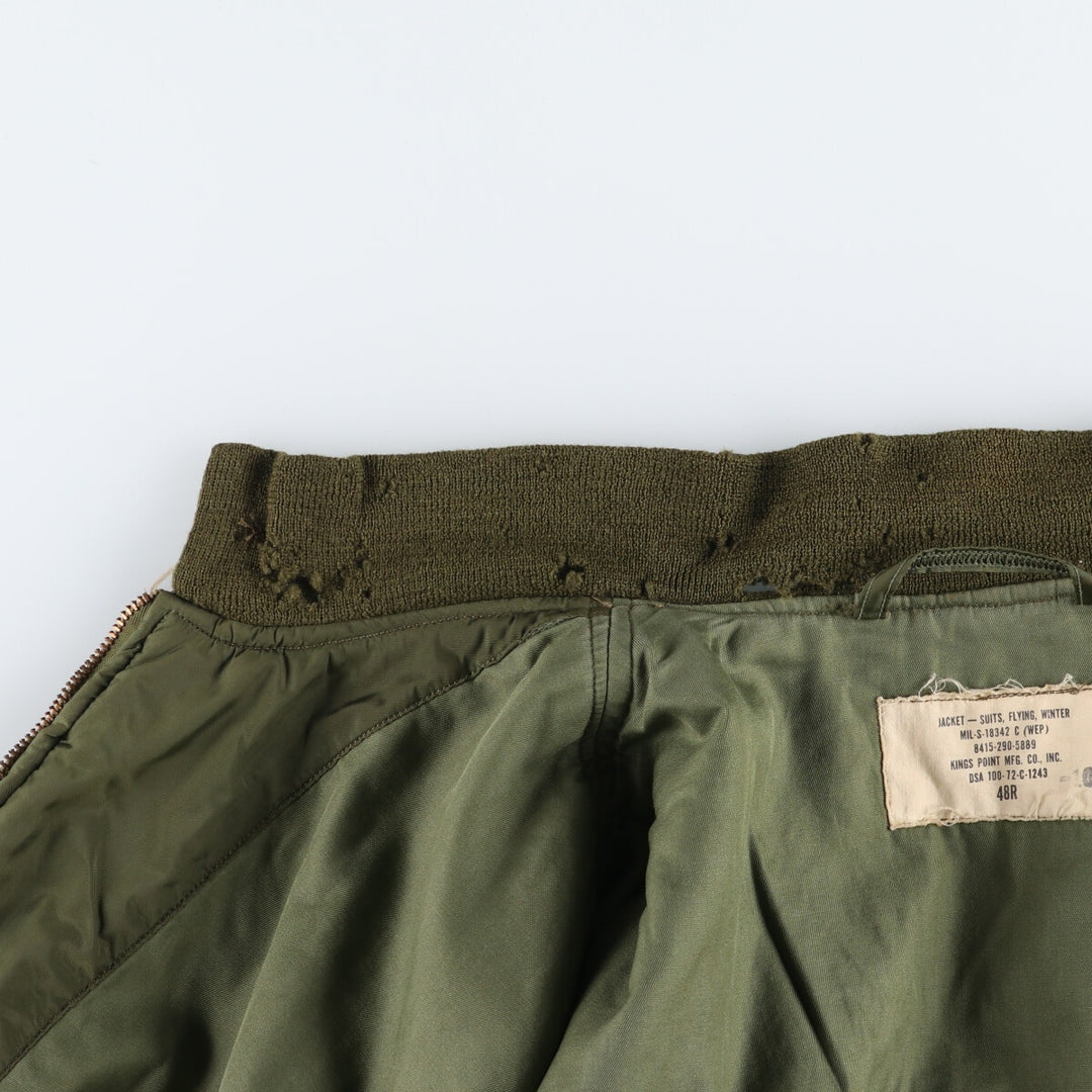 70'S US military G-8 military flight jacket made in USA 48R men's XL equivalent vintage /evb009217