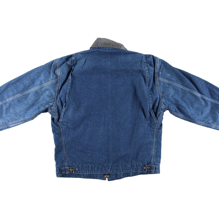 80'S Carhartt Detroit Jacket Denim Work Jacket Made in USA Men's M Size Vintage /evb009222