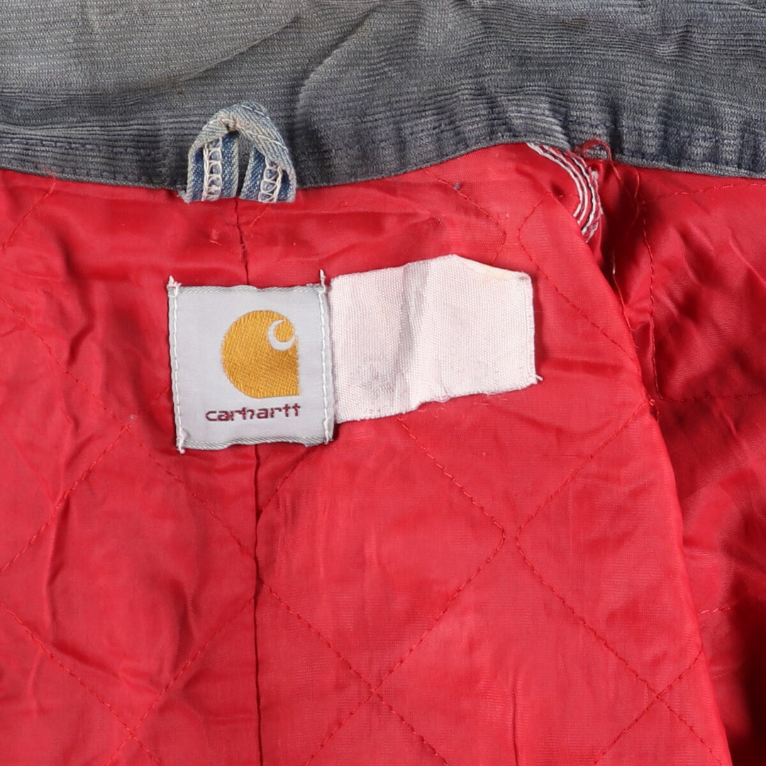 80'S Carhartt Detroit Jacket Denim Work Jacket Made in USA Men's M Size Vintage /evb009222
