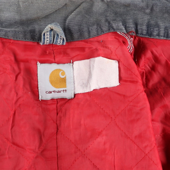 80'S Carhartt Detroit Jacket Denim Work Jacket Made in USA Men's M Size Vintage /evb009222