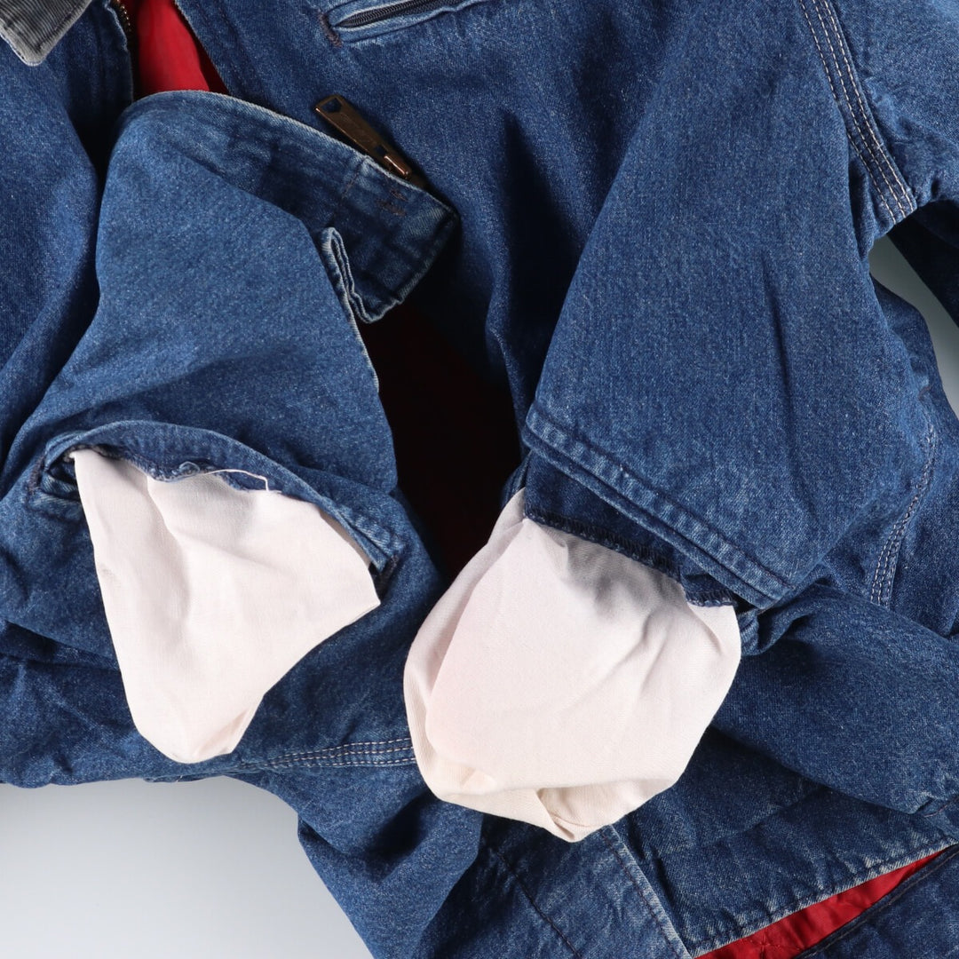 80'S Carhartt Detroit Jacket Denim Work Jacket Made in USA Men's M Size Vintage /evb009222