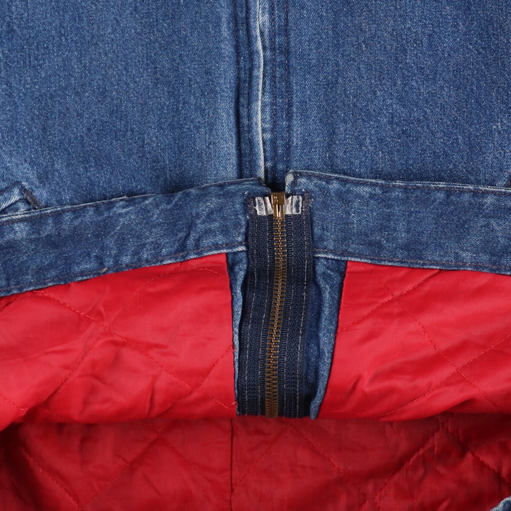 80'S Carhartt Detroit Jacket Denim Work Jacket Made in USA Men's M Size Vintage /evb009222