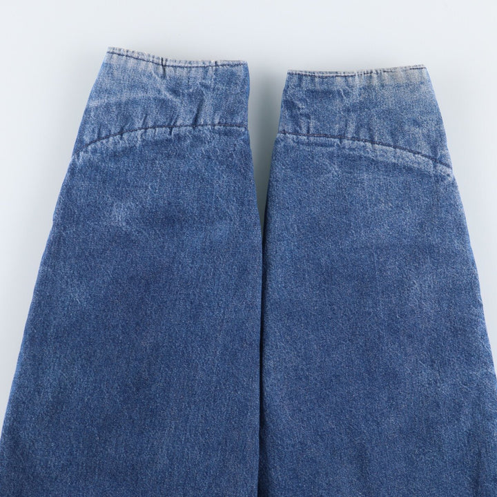 80'S Carhartt Detroit Jacket Denim Work Jacket Made in USA Men's M Size Vintage /evb009222