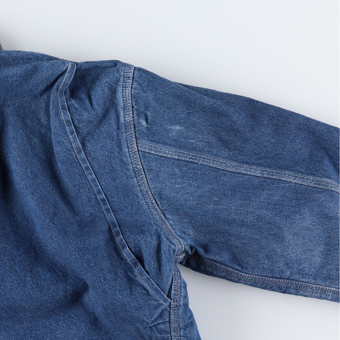 80'S Carhartt Detroit Jacket Denim Work Jacket Made in USA Men's M Size Vintage /evb009222