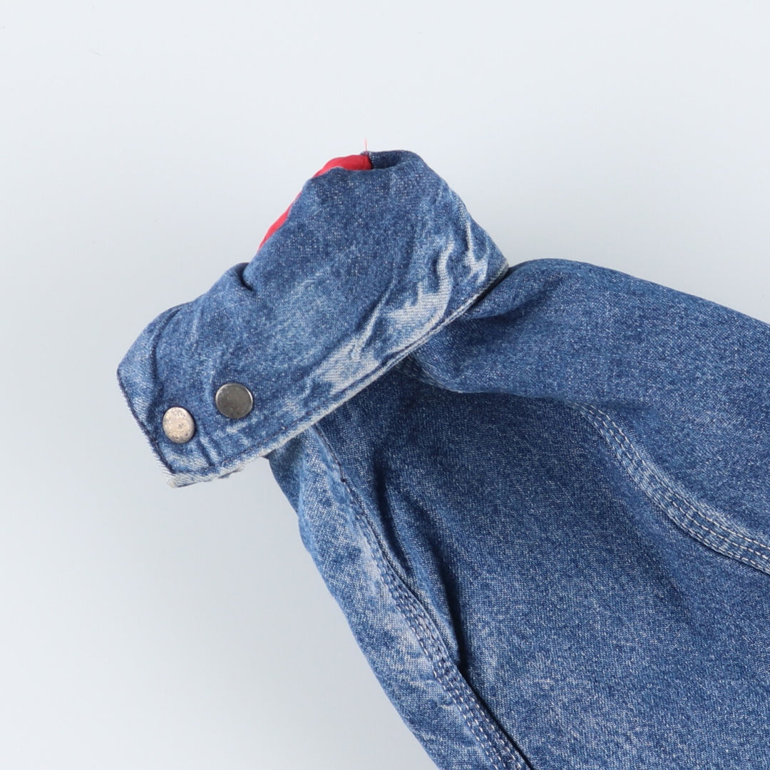 80'S Carhartt Detroit Jacket Denim Work Jacket Made in USA Men's M Size Vintage /evb009222