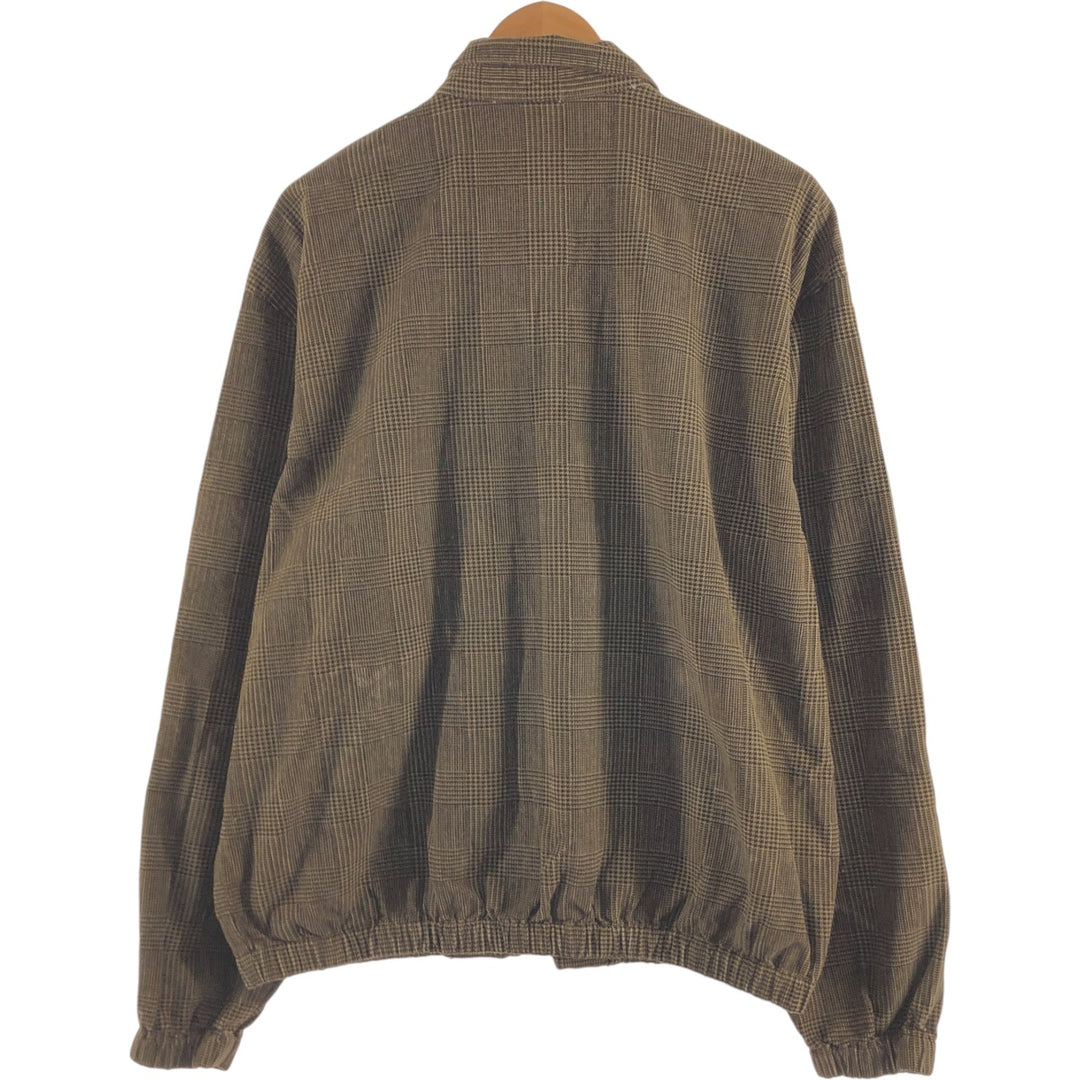 Ralph Lauren Polo Golf Check Pattern Corduroy Swing Top Sports Jacket Men's L size /evb009226