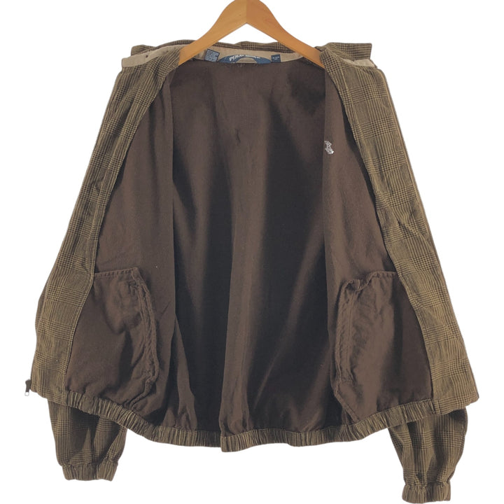 Ralph Lauren Polo Golf Check Pattern Corduroy Swing Top Sports Jacket Men's L size /evb009226