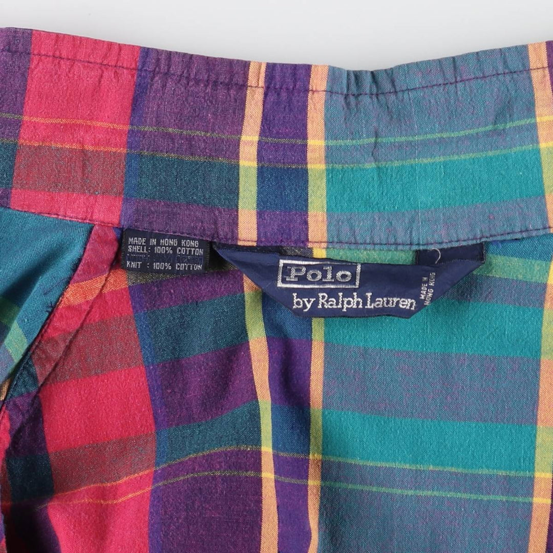 Ralph Lauren POLO by Ralph Lauren Check Pattern Harrington Jacket Swing Top Men's XL /evb009230