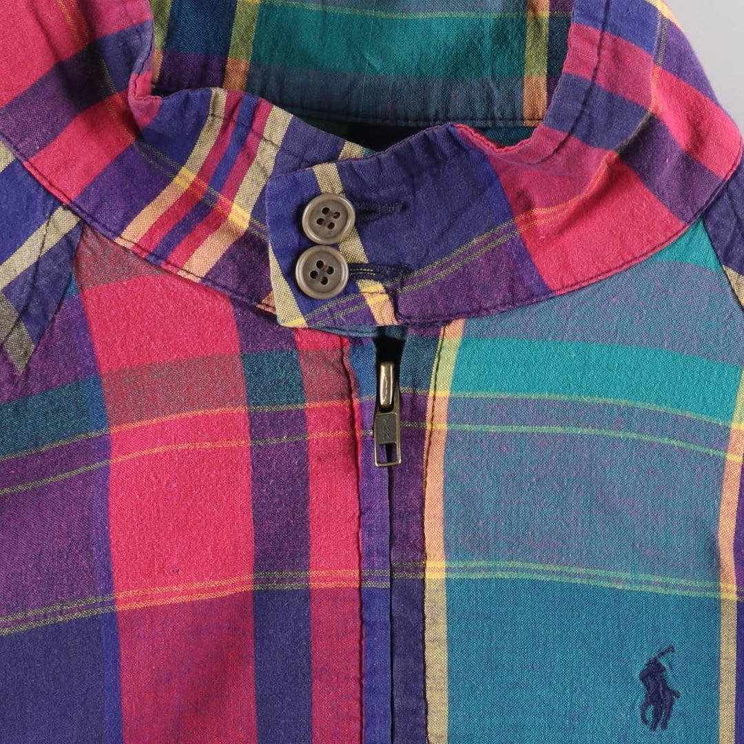 Ralph Lauren POLO by Ralph Lauren Check Pattern Harrington Jacket Swing Top Men's XL /evb009230