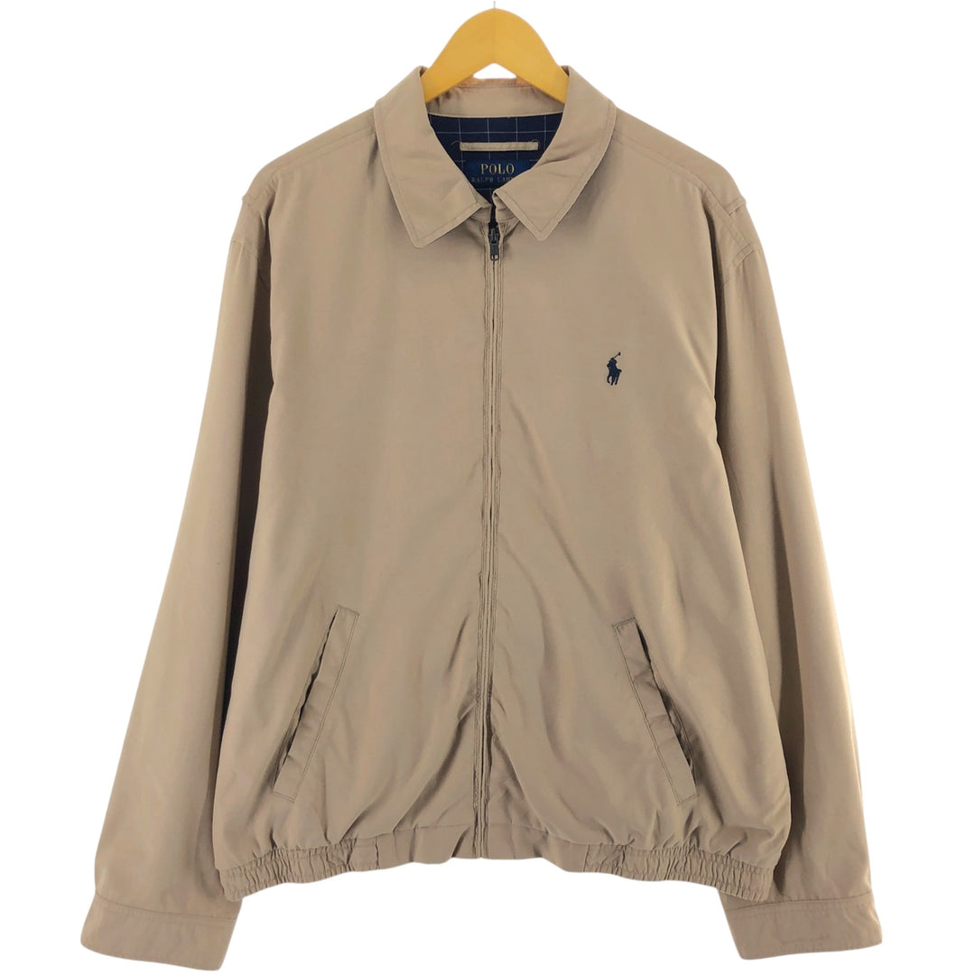 Ralph Lauren POLO RALPH LAUREN Swing Top Sports Jacket Men's XL polyester Beige type Vintage Second Hand