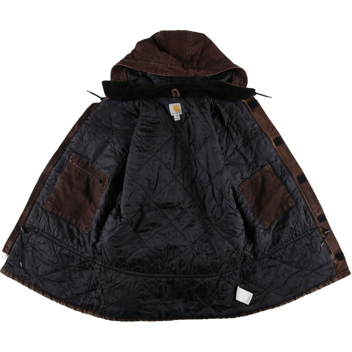 Carhartt Traditional Coat Hooded Duck Work Jacket Men's M size /evb009241