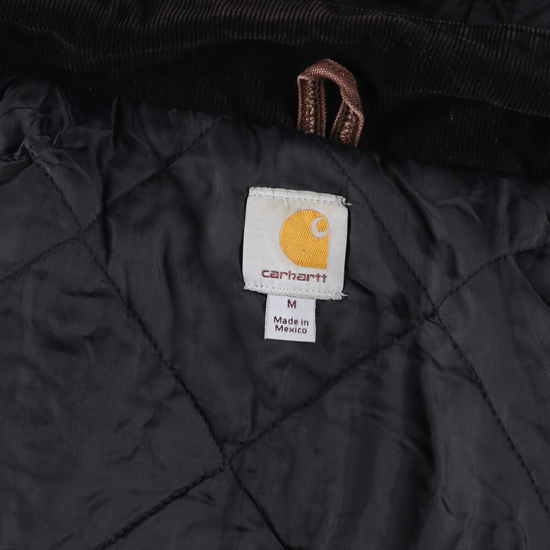 Carhartt Traditional Coat Hooded Duck Work Jacket Men's M size /evb009241