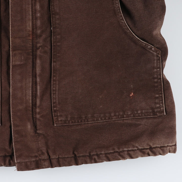 Carhartt Traditional Coat Hooded Duck Work Jacket Men's M size /evb009241