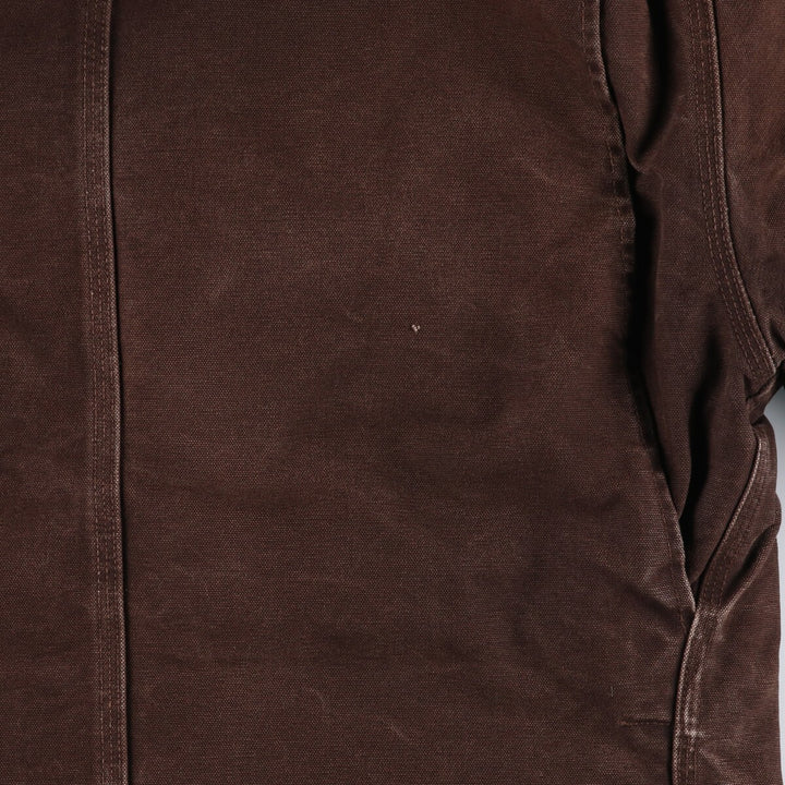 Carhartt Traditional Coat Hooded Duck Work Jacket Men's M size /evb009241