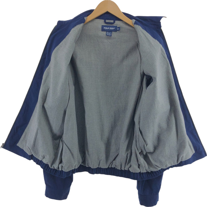 Ralph Lauren POLO GOLF Swing Top Sports Jacket Men's Size L polyester navy blue type Vintage Second Hand