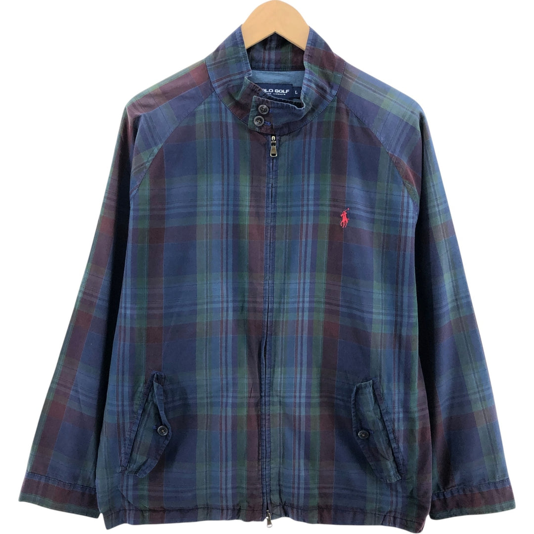 Ralph Lauren POLO GOLF Check Pattern Harrington Jacket Swing Top Men's L size /evb009248