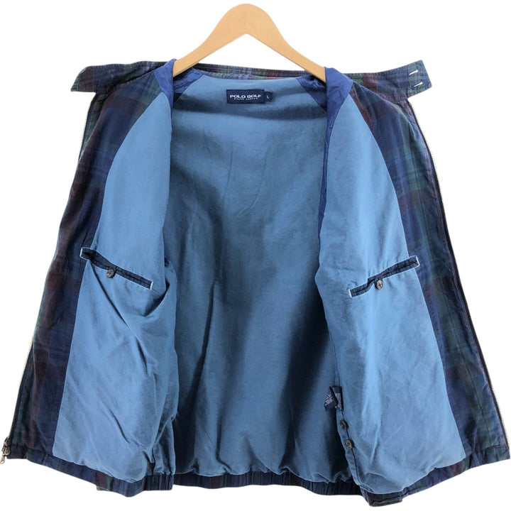 Ralph Lauren POLO GOLF Check Pattern Harrington Jacket Swing Top Men's L size /evb009248