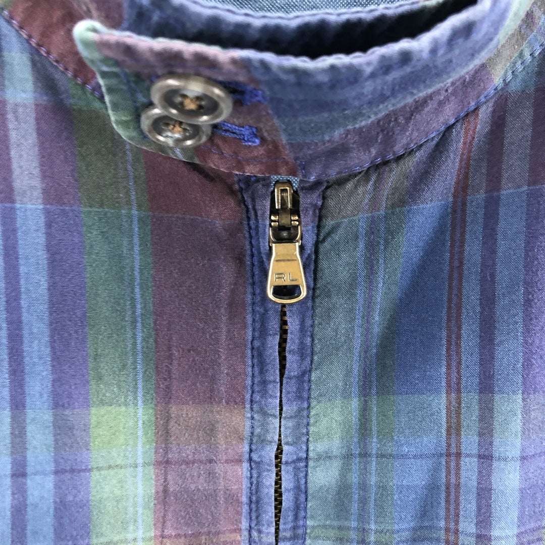 Ralph Lauren POLO GOLF Check Pattern Harrington Jacket Swing Top Men's L size /evb009248