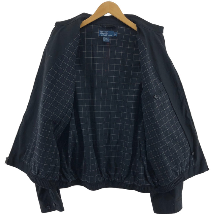 Ralph Lauren POLO by Ralph Lauren Swing Top Sports Jacket Men's L size polyester black type Vintage Second Hand