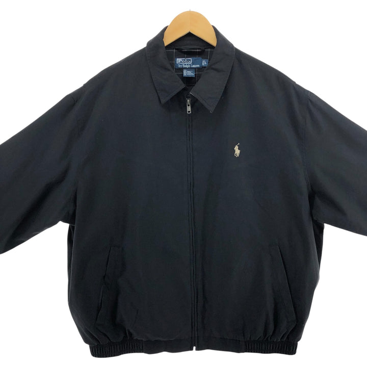 Ralph Lauren POLO by Ralph Lauren Swing Top Sports Jacket Men's L size polyester black type Vintage Second Hand