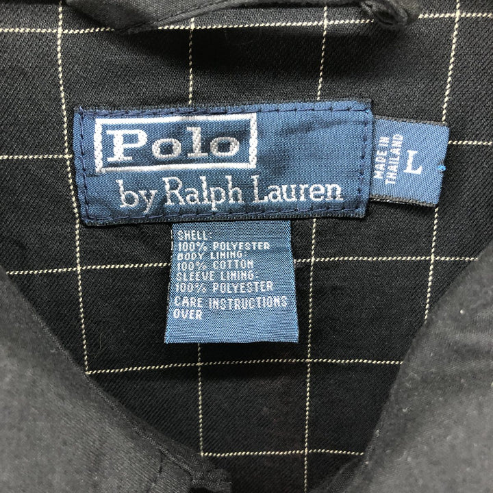 Ralph Lauren POLO by Ralph Lauren Swing Top Sports Jacket Men's L size polyester black type Vintage Second Hand