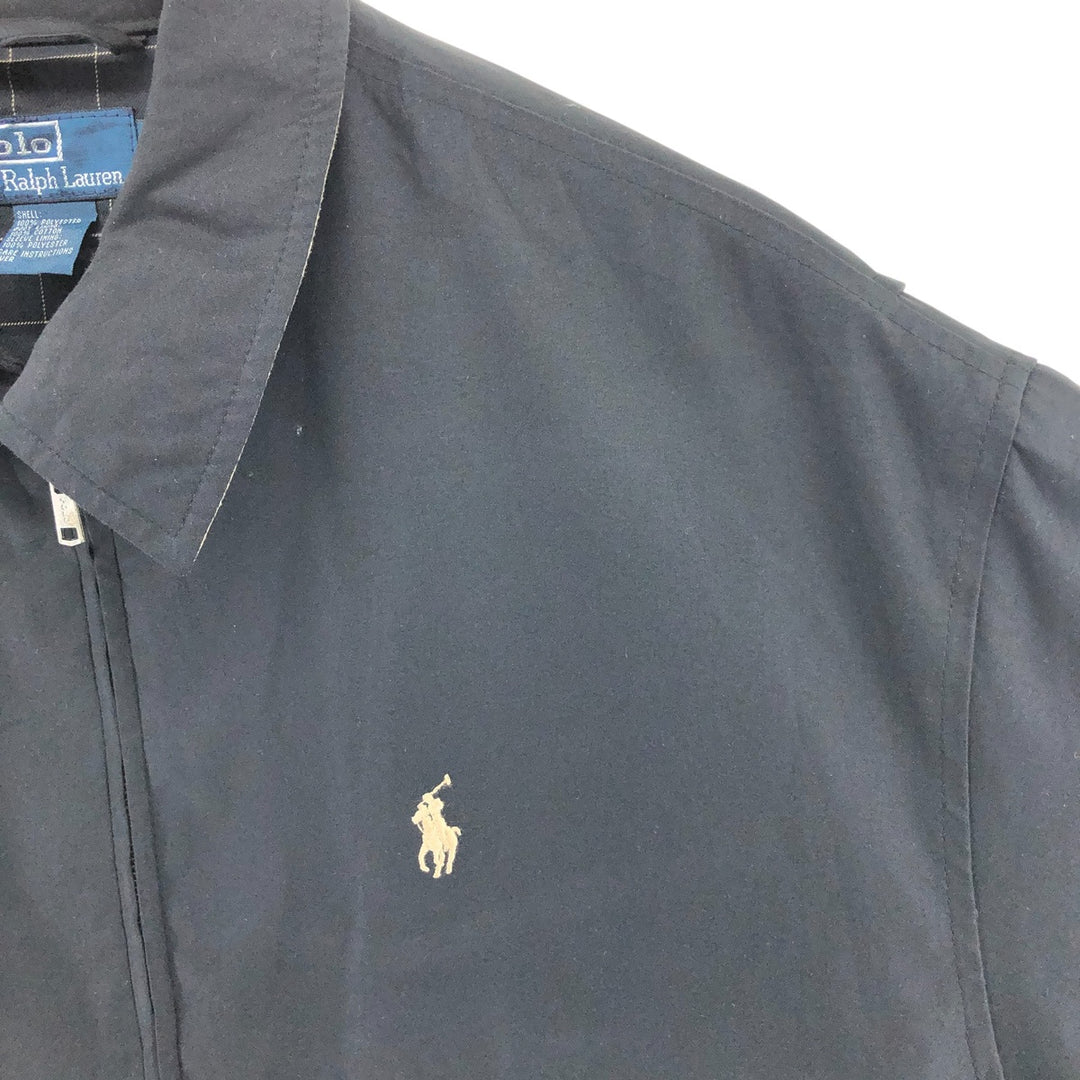 Ralph Lauren POLO by Ralph Lauren Swing Top Sports Jacket Men's L size polyester black type Vintage Second Hand