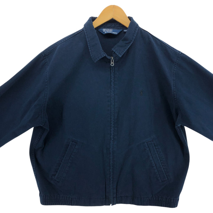 Ralph Lauren POLO by Ralph Lauren Swing Top Sports Jacket Men's L size cotton navy blue type Vintage Second Hand