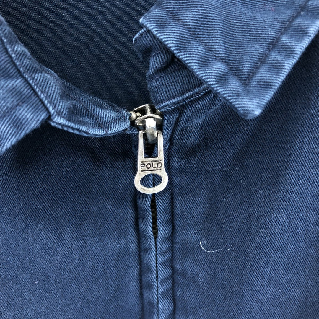 Ralph Lauren POLO by Ralph Lauren Swing Top Sports Jacket Men's L size cotton navy blue type Vintage Second Hand
