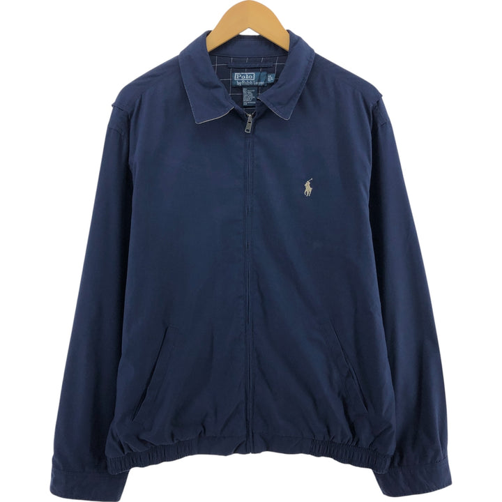Ralph Lauren POLO by Ralph Lauren Swing Top Sports Jacket Men's L size polyester navy blue type Vintage Second Hand