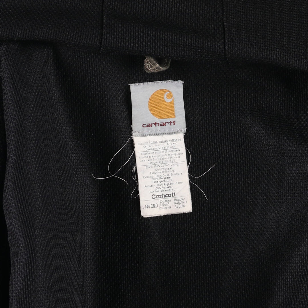 00'S Carhartt Active Jacket Camouflage Pattern Real Tree Camo Duck Full Zip Hoodie Men's XL /evb009264