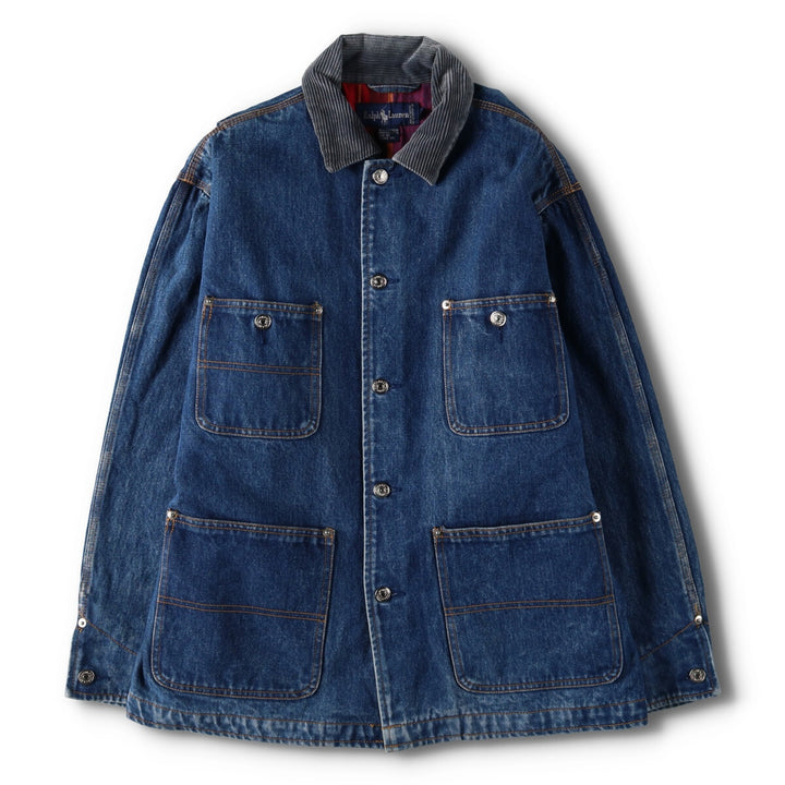 90'S Ralph Lauren denim coveralls, men's size M, vintage /evb009267