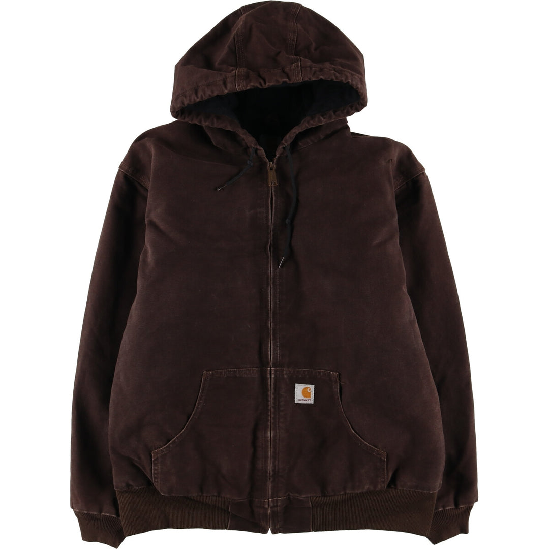 Carhartt FOR WOMEN Active Jacket Duck Full Zip Parka Women's XL cotton brown type Vintage Second Hand