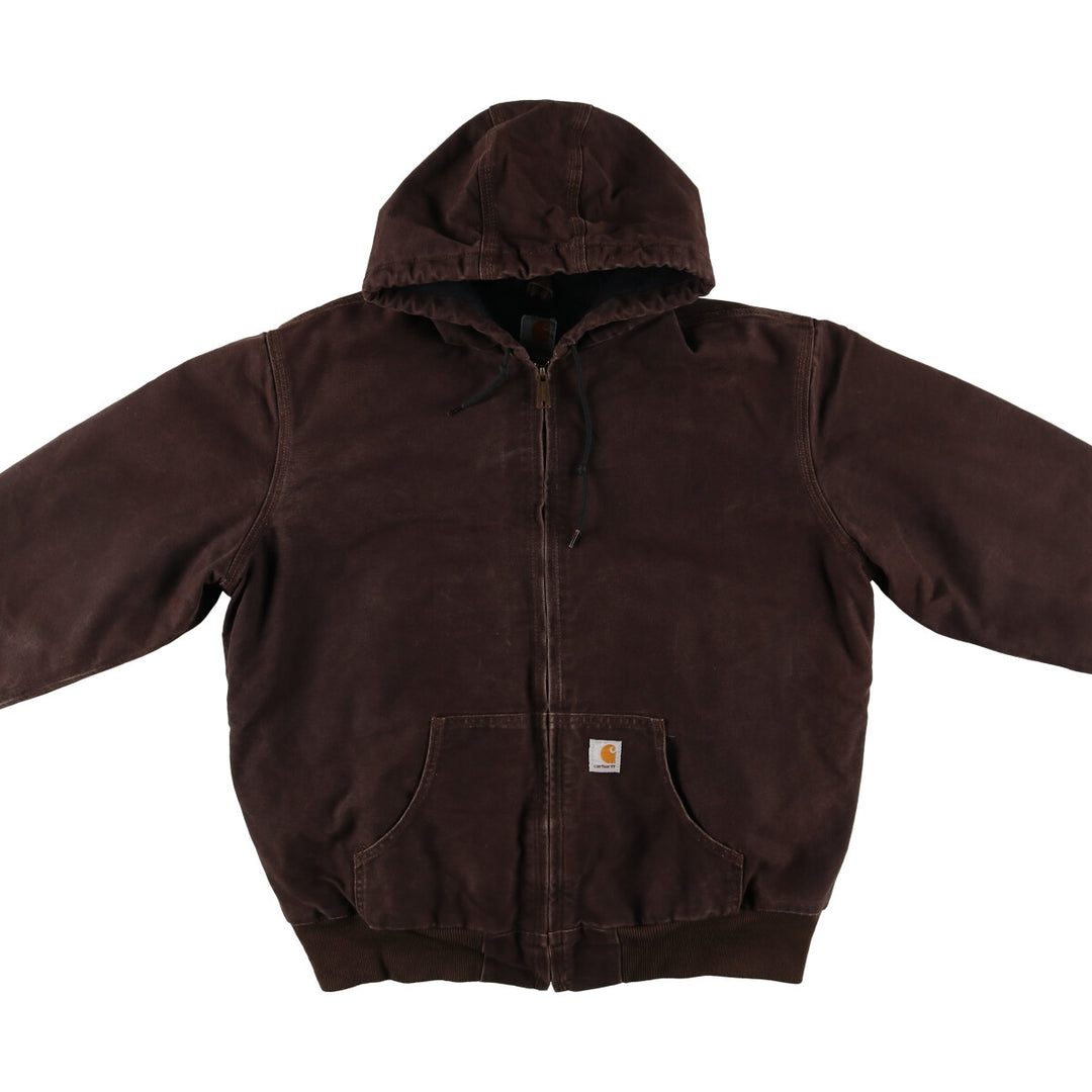 Carhartt FOR WOMEN Active Jacket Duck Full Zip Parka Women's XL cotton brown type Vintage Second Hand