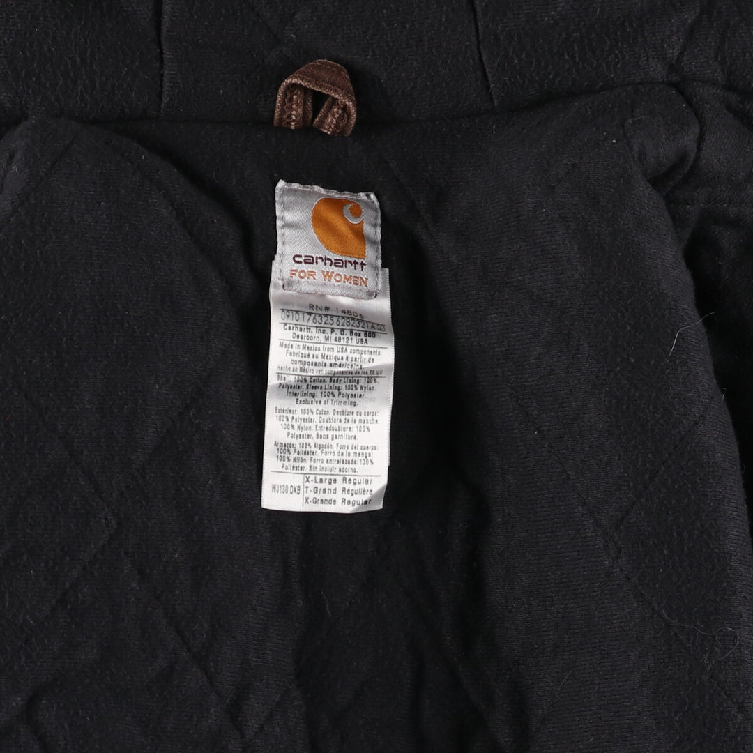 Carhartt FOR WOMEN Active Jacket Duck Full Zip Parka Women's XL cotton brown type Vintage Second Hand
